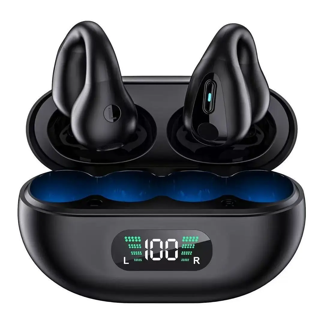 CLIP ON EARBUDS AND VERY UNIQUE DESIGN WITH NEW FEATURES GOOD SPEAKER GOOD BATTERY HEALTH