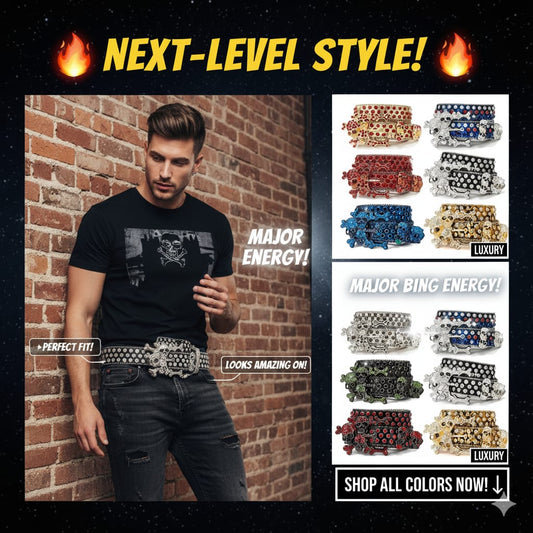 High Quality Casual Fashion Belt with Custom Rivet Design New Metal Alloy for Buckle Customizable New And best price range